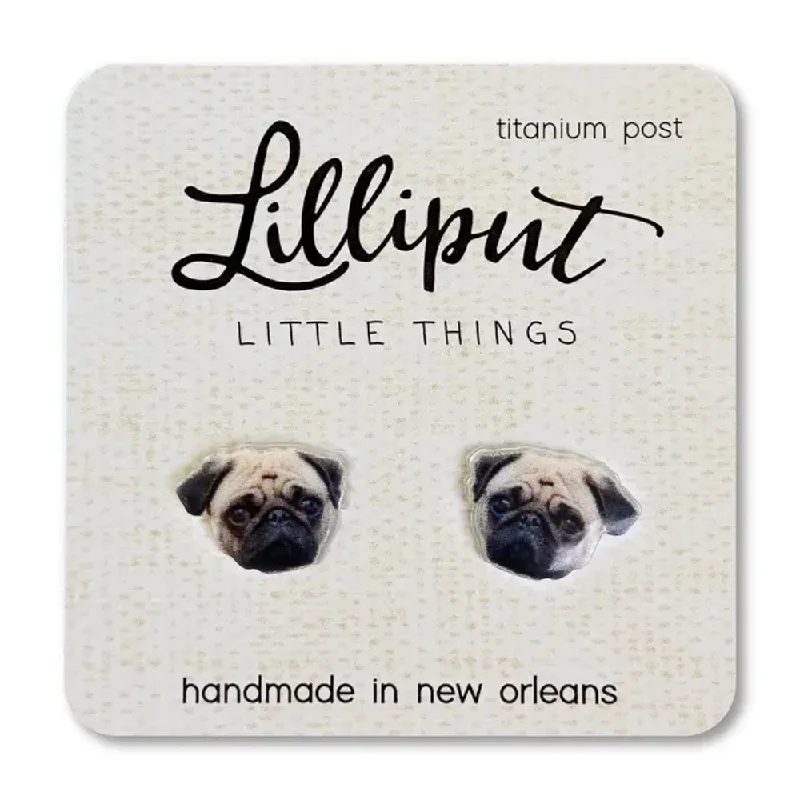 Shop Modern Jewelry Collections With Exclusive Discounts Lilliput Little Things Pug Dog Earrings