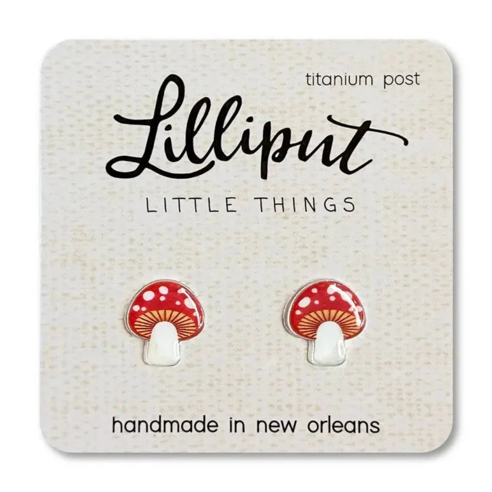 Discounted Luxury Jewelry – Shine Without The Splurge Lilliput Little Things Mushroom Earrings