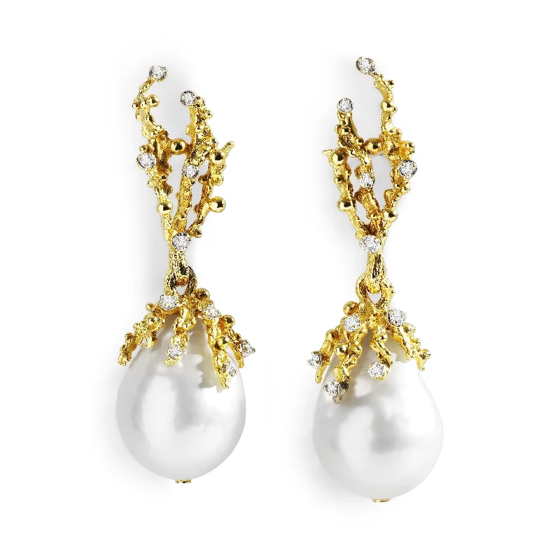 Limited-Time Jewelry Discounts – Shine Without The Splurge Ocean Earrings with Pearls and Diamonds