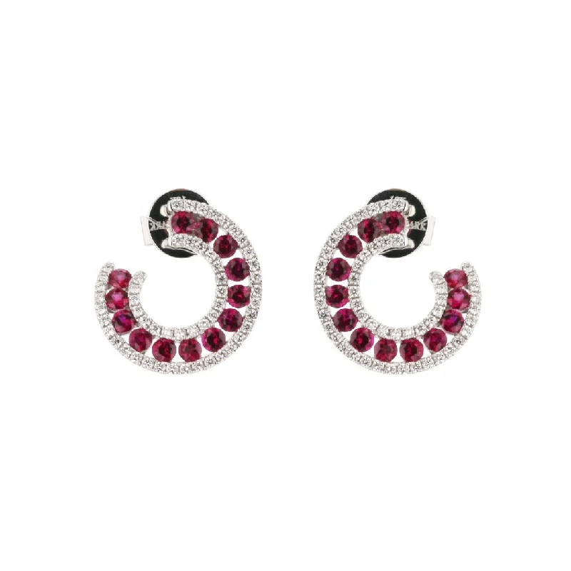 Limited-Stock Jewelry Sale – Once It's Gone, It's Gone Ruby & Diamond Earrings | 10259201