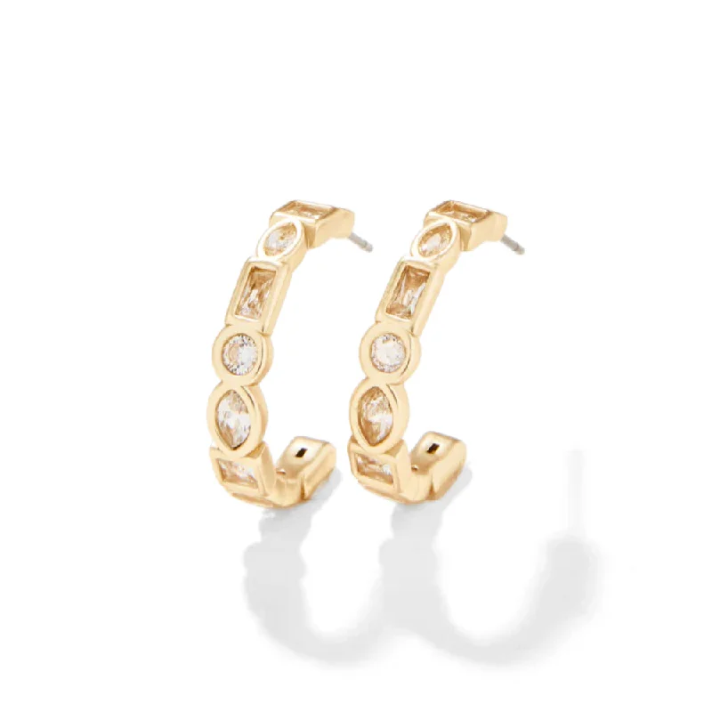 Jewelry Deals That Sparkle – Shop Today Spartina Shine Bright Hoop Earrings-Crystal