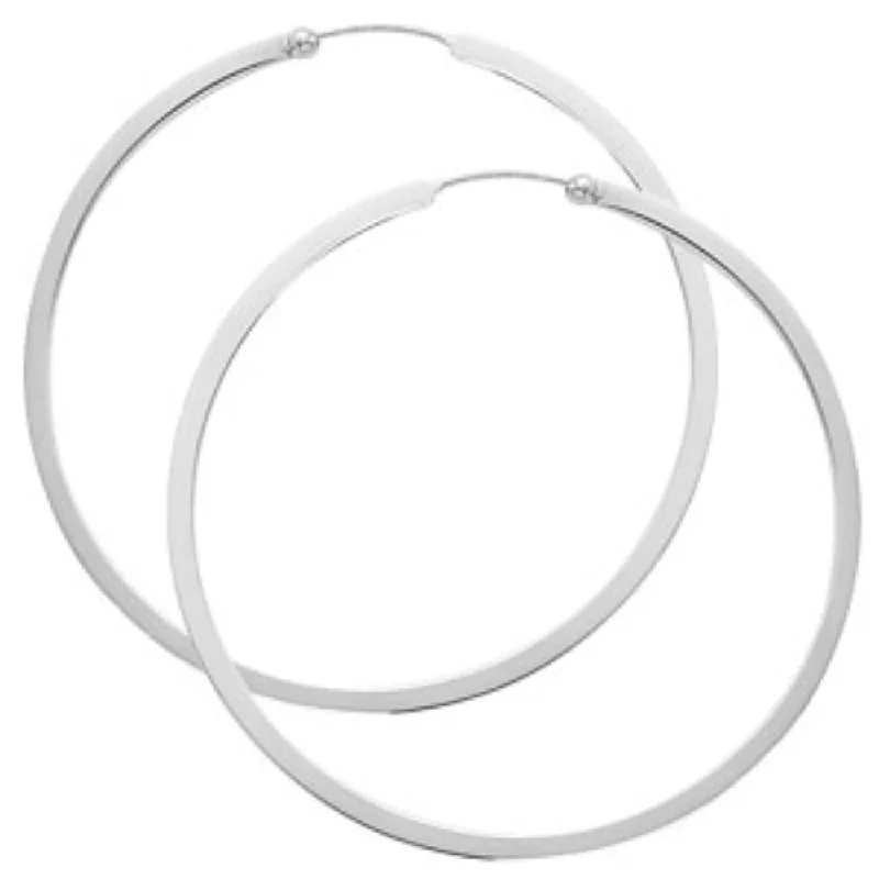 Your Perfect Accessory Now At The Best Price Sterling Silver Endless Hoop Earrings