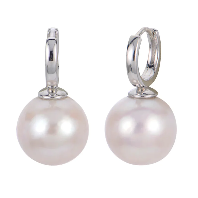 Dazzling Deals On Necklaces, Bracelets, And More Sterling Silver Freshwater Pearl Huggie Hoop Earrings