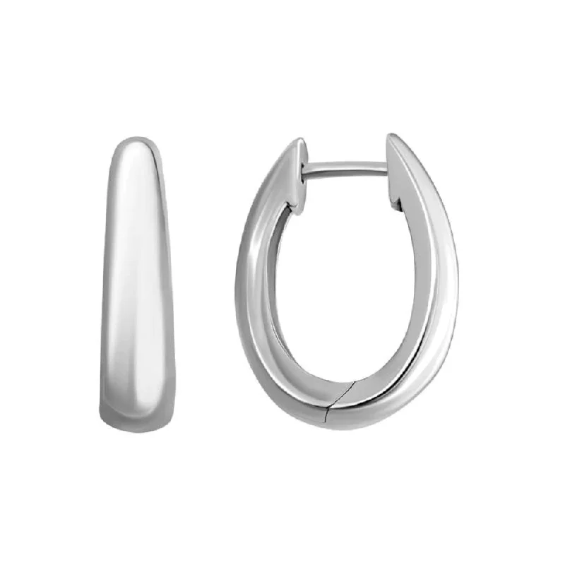 Shop Signature Jewelry Styles At Exclusive Prices Sterling Silver Oval Huggie Hoops