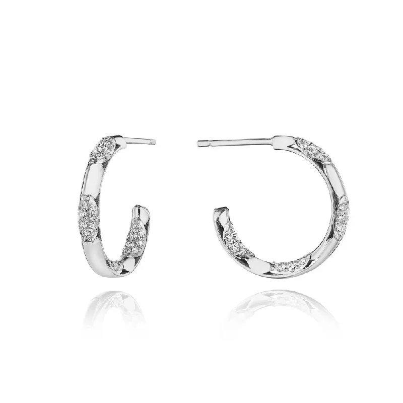 Trending Jewelry Now At Unbeatable Prices Tacori 18k Crescent Eclipse Small High Polish Hoop, 20mm