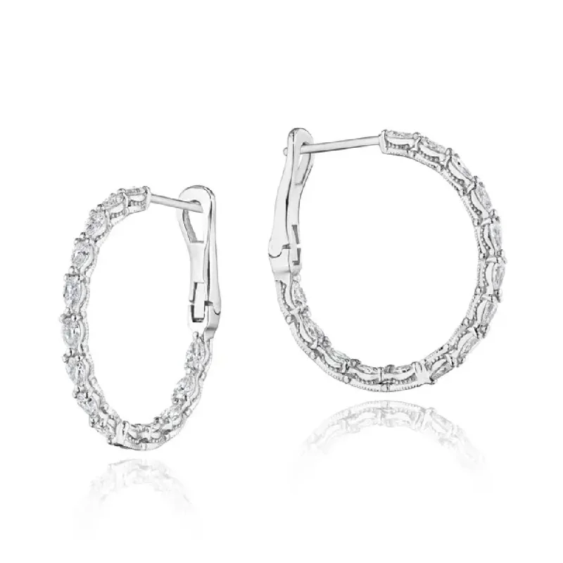 Your Perfect Accessory At The Perfect Price Tacori Stilla Large Hoop Earrings in 18k Gold