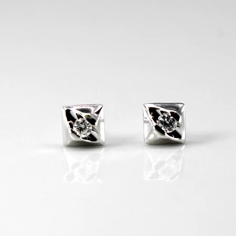 Stunning Statement Jewelry, Unbeatable Discounts Tension Set Diamond Studs | 0.07ctw |