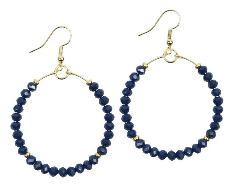 Get The Best Deals On Timeless Jewelry Pieces The Chloe Earring - Navy