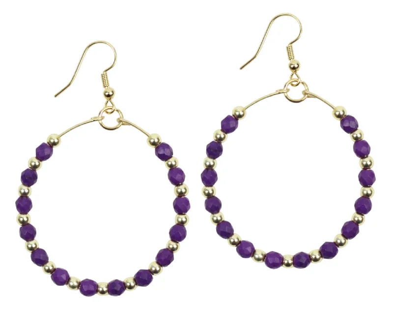 Special Offers On Handcrafted And Designer Jewelry The Chloe Earring - Purple