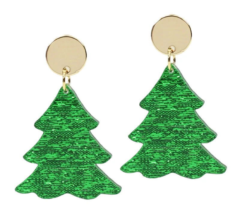 Limited-Time Offer On Elegant Jewelry Pieces The Christmas Tree Earring - Green Shimmer