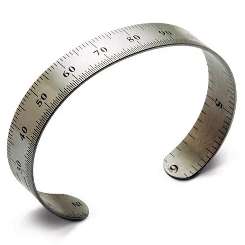 Get The Best Deals On Timeless Jewelry Pieces Ruler Bracelet, Metric, 1/2", Stainless Steel