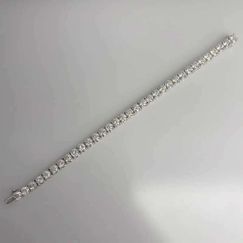 High-End Sparkle, Low-End Prices – Jewelry Sale Live 14k White Gold Diamond Tennis Bracelet 16.48ctw H-I VS2-SI1 7.00" 22g