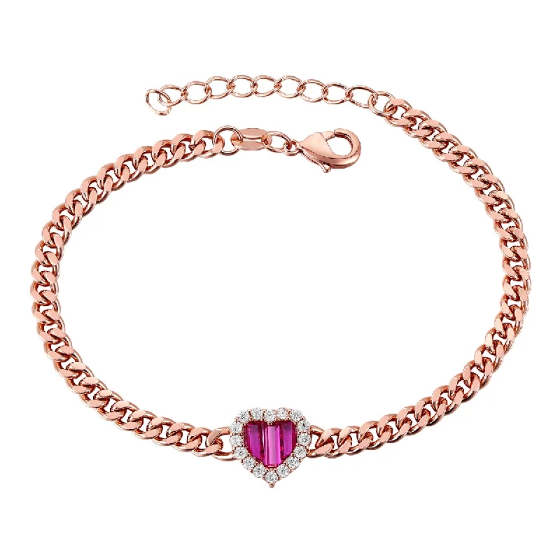 Affordable Luxury Jewelry For Every Occasion La Scène Rose Gold Plated Heart Bracelet