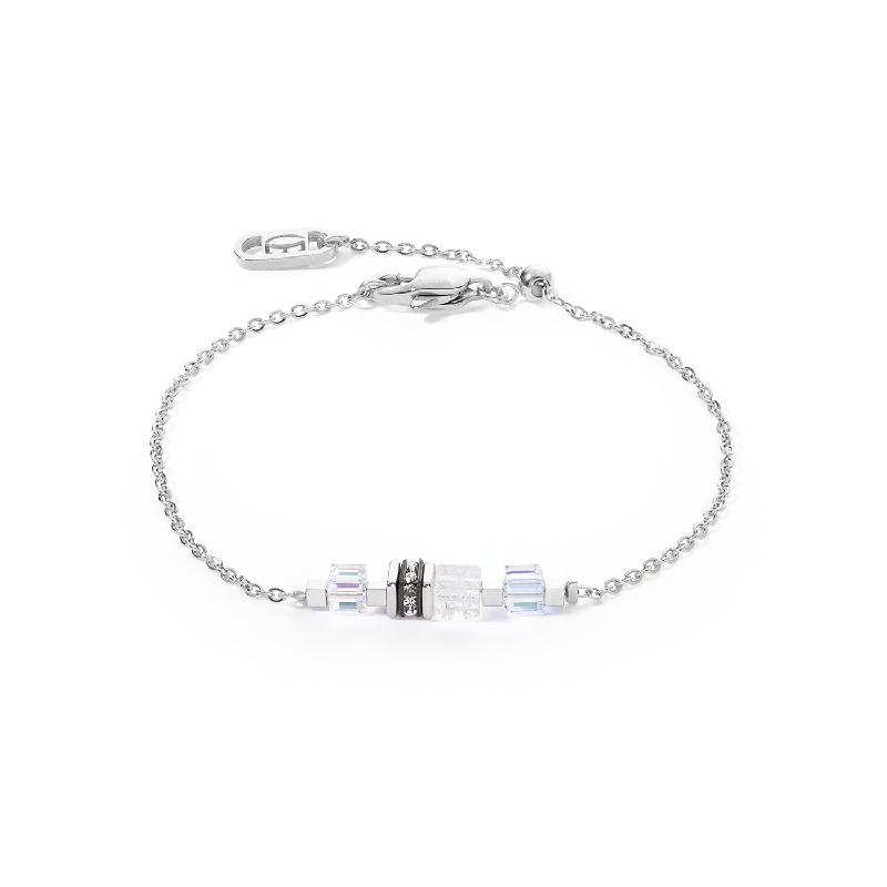 Celebrate With Sparkle – Jewelry Sale Now Live Bracelet Mini Cubes & Chain silver-white