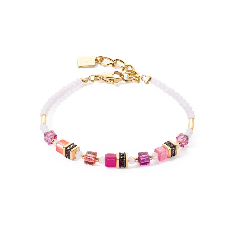 Timeless Elegance Now At Special Discounts Bracelet Mini Cubes Magenta