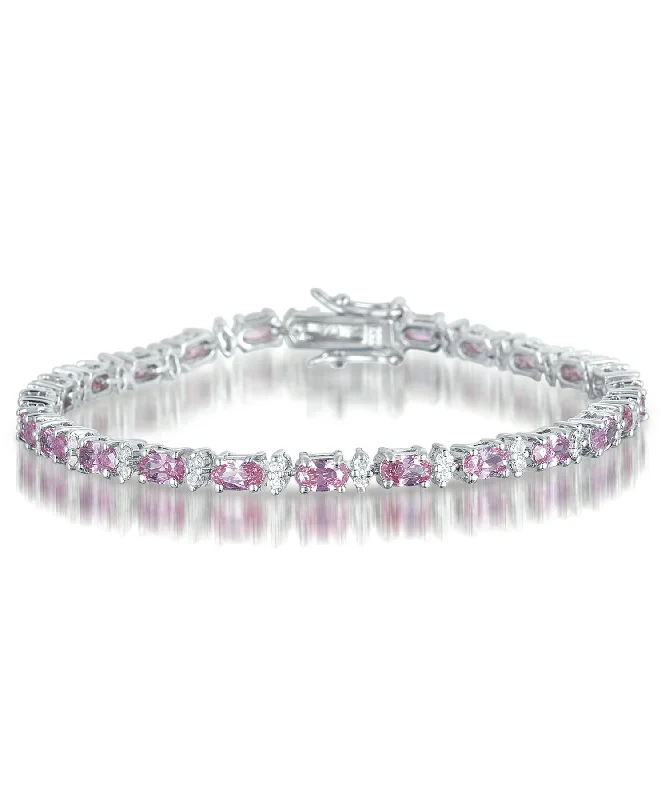 Shop High-Quality Jewelry At Jaw-Dropping Discounts Classic Malibu Pink Tennis Bracelet