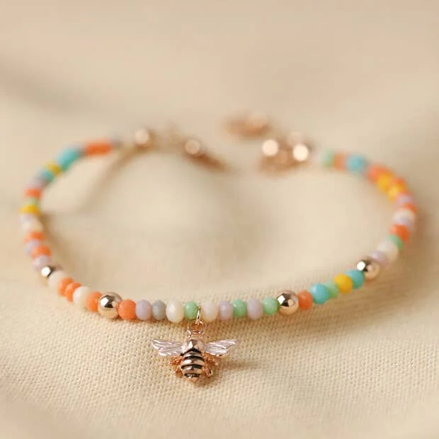 Shop High-Quality Jewelry At Jaw-Dropping Discounts Colorful Beaded Bee Bracelet