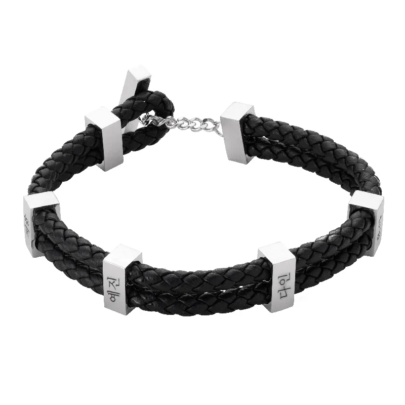 Bold And Beautiful Jewelry Now At Irresistible Prices Korean Customizable Braided Bracelet for Men