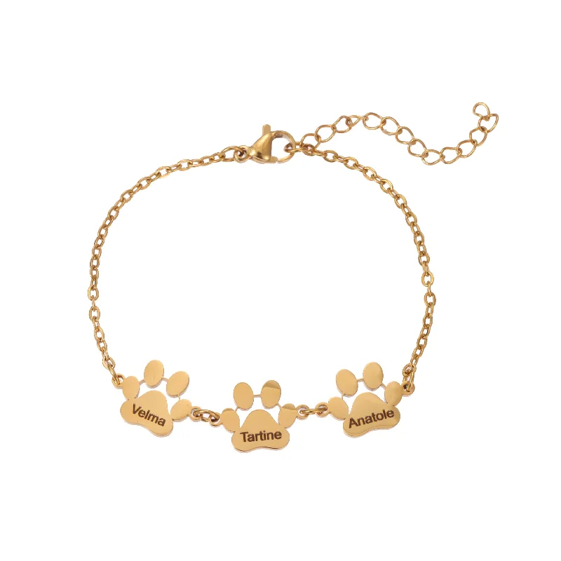 Limited-Stock Jewelry Clearance – Grab Your Favorites Now Customizable Paw Bracelet