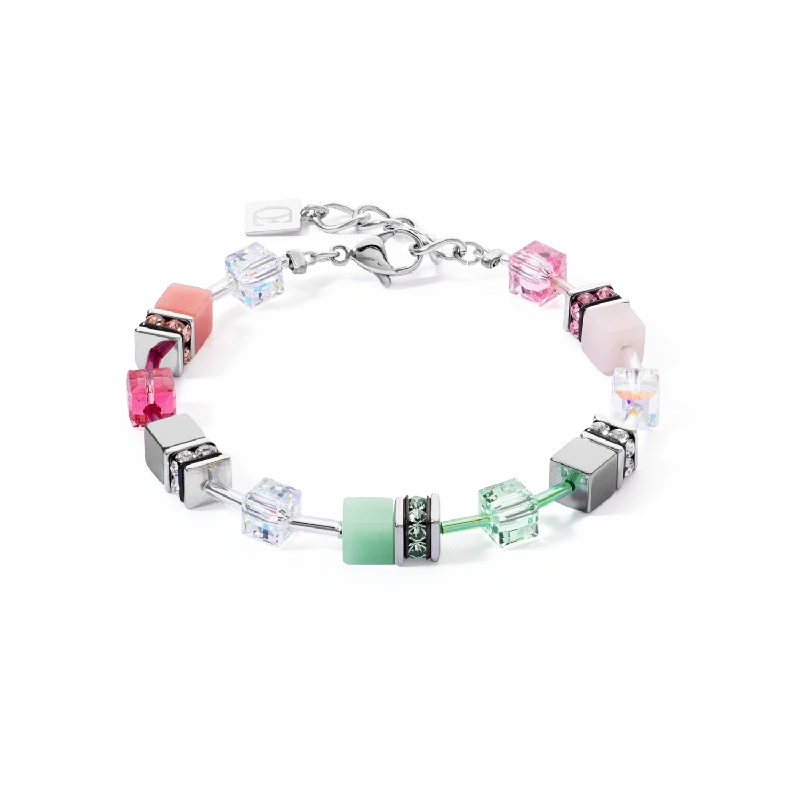 Flash Jewelry Sale – Get Stunning Pieces At Low Prices GeoCUBE® Iconic bracelet green-pink