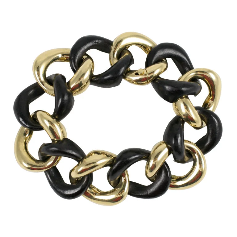 Bestselling Jewelry Now On Sale – Elevate Your Look Gold and Wood Link Bracelet