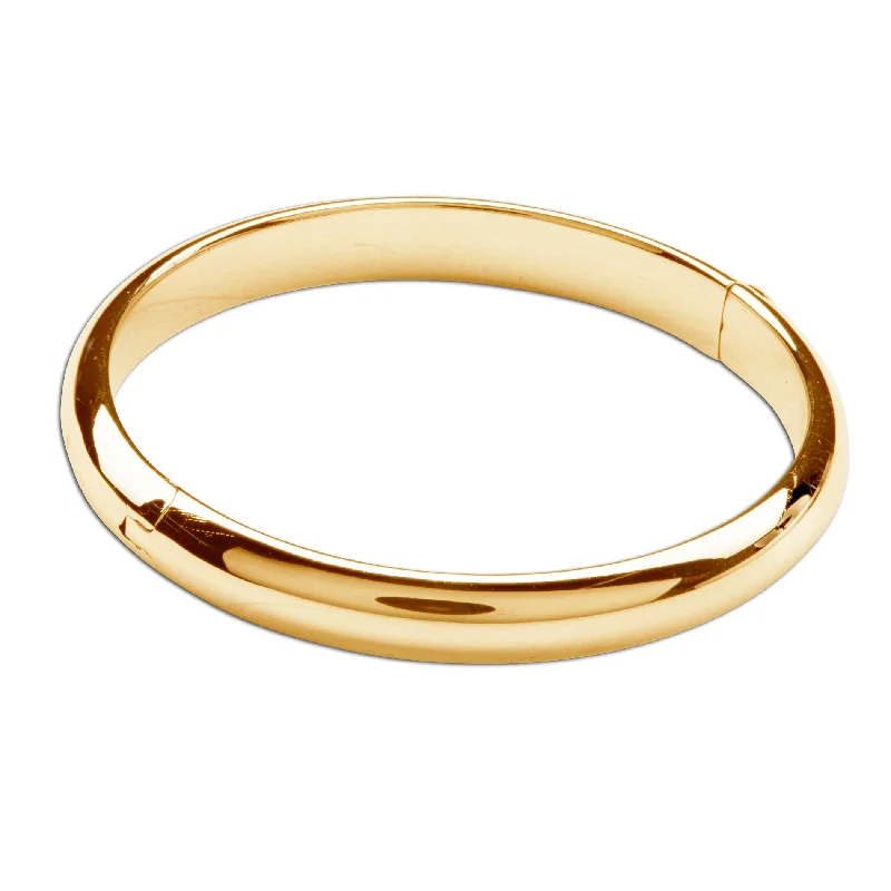 Jewelry Deals That Sparkle – Shop Today 14K Gold-Plated Bangle Bracelet for Babies, Kids, or Women with FREE Engraving - Classic