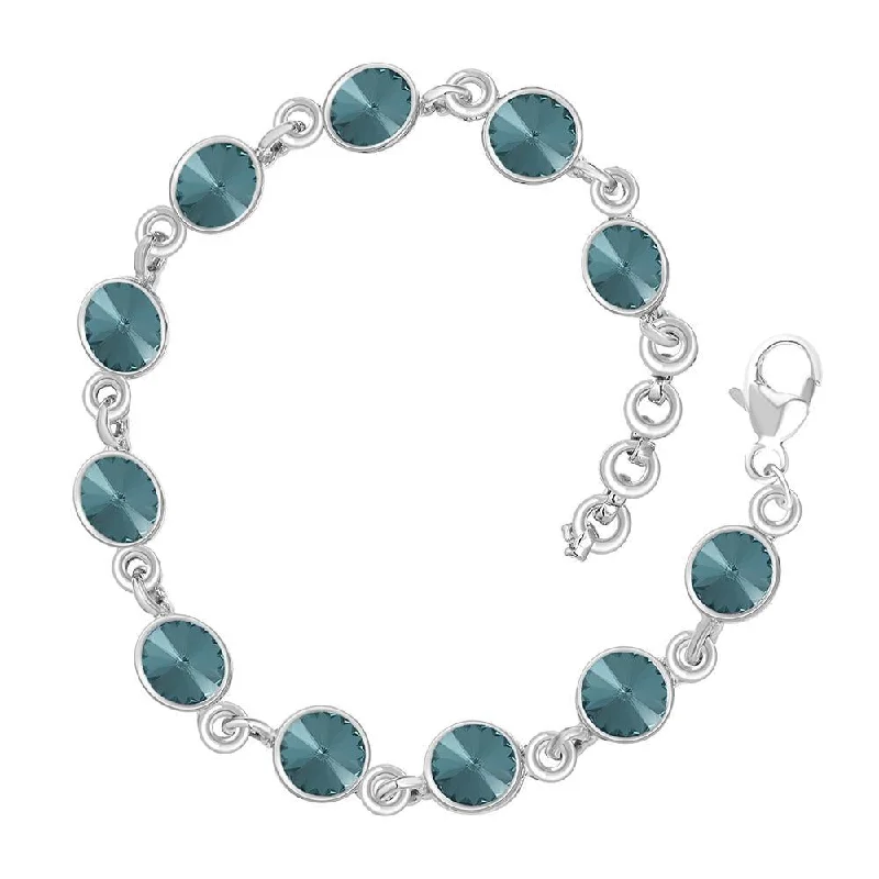 Jewelry Clearance Event – Stock Up Before It's Over Mahi Blue Eternal Love Bracelet with Crystal