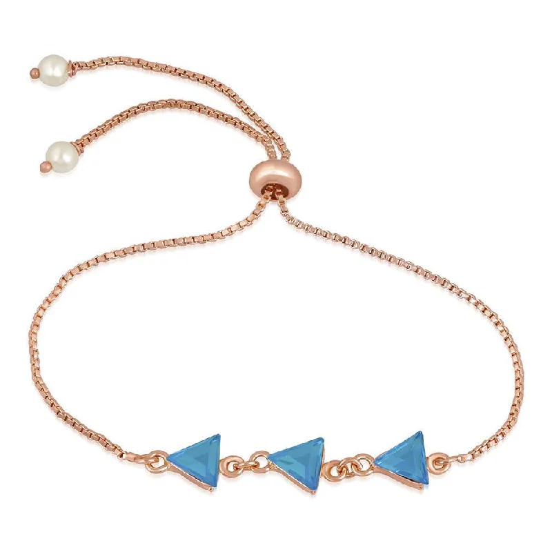 Discover Unique Jewelry With Special Limited-Time Offers Mahi Designer Triangular Link adjustable crystal Bracelet