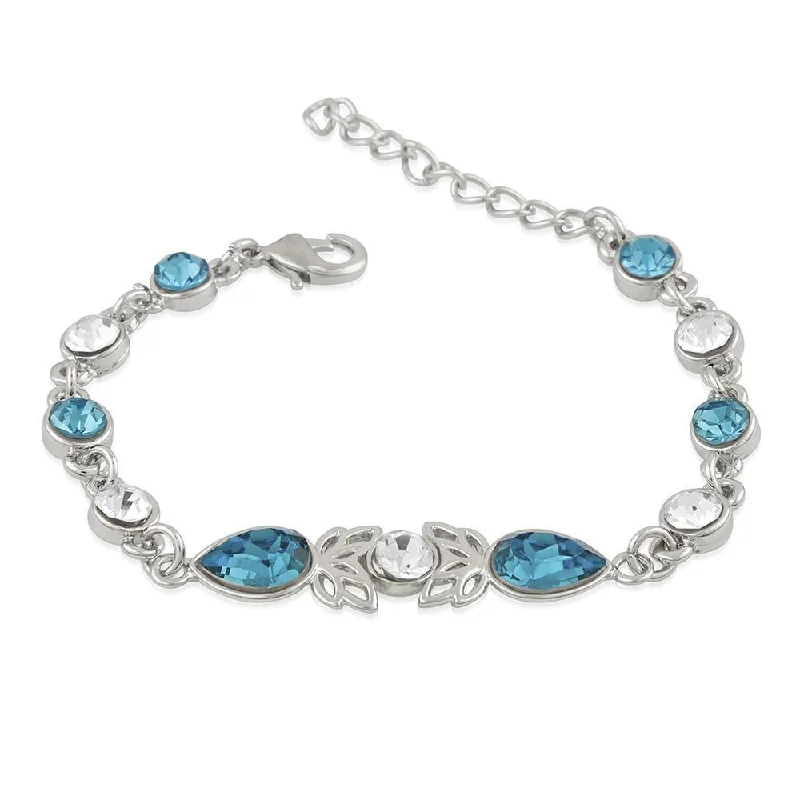 Exclusive Gemstone Jewelry Markdowns – Shop Now Mahi Solitaire Blue Love Adjustable Bracelet