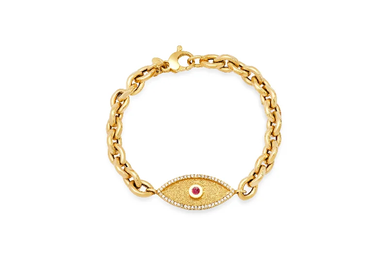 Sparkle In Style With Our Best Jewelry Deals Pavé Diamond & Ruby Double Protection Bracelet