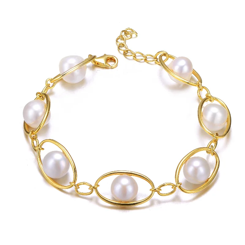 Affordable Luxury Jewelry – Style At A Great Price Delphine Golden Pearl Eye Bracelet 