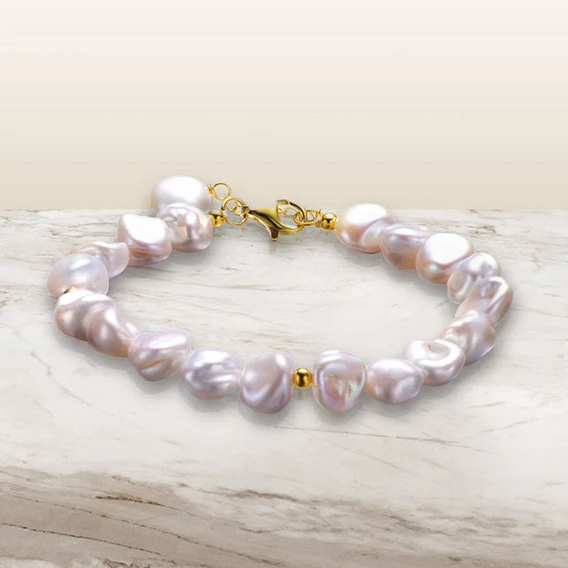 Save On Luxury Jewelry Pieces – Limited-Time Offers Brigitte Golden Pearl Bracelet