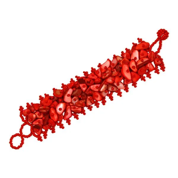 Modern Jewelry At Exclusive Discounts – Shop Today Urthn Red Beads Bracelet - 1402701A