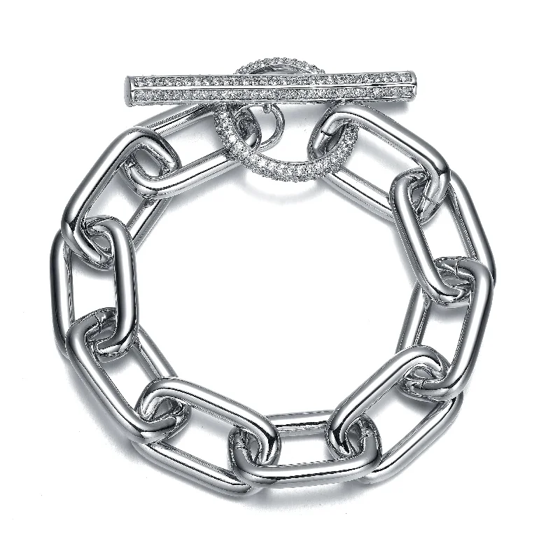 Clearance Sale On High-End Jewelry Collections Triomphe Link Bracelet w/ Toggle Clasp