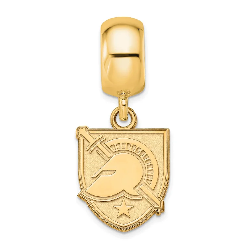 14k Gold Plated Silver U.S. Military Academy Sm Dangle Bead Charm