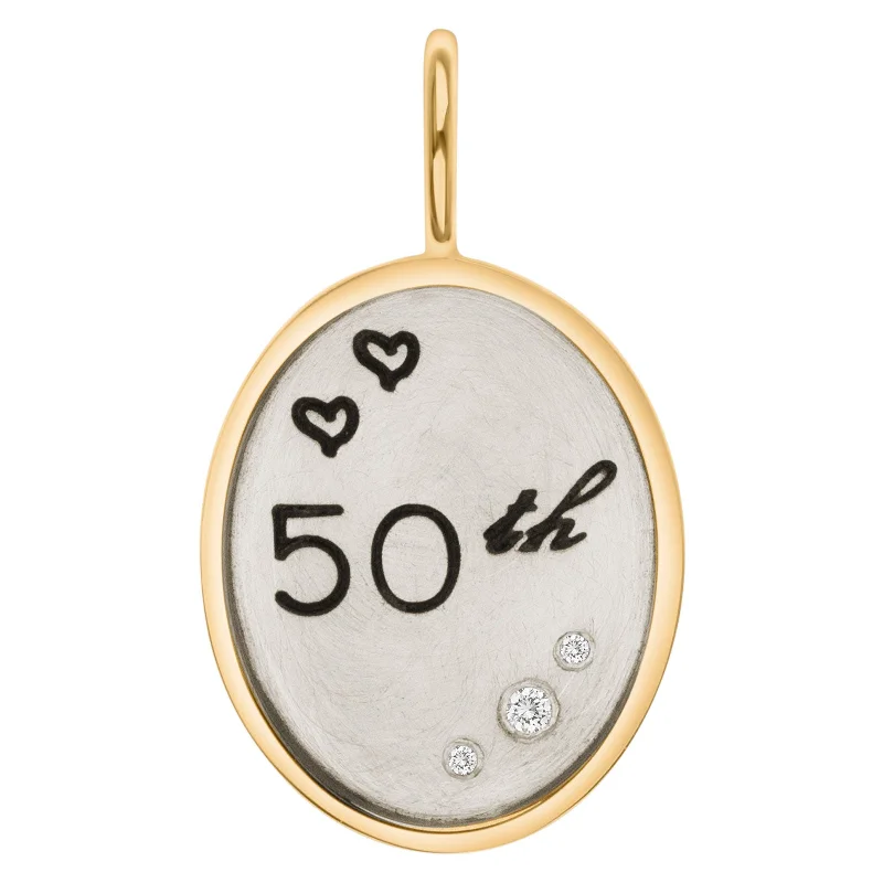 Anniversary Oval Charm