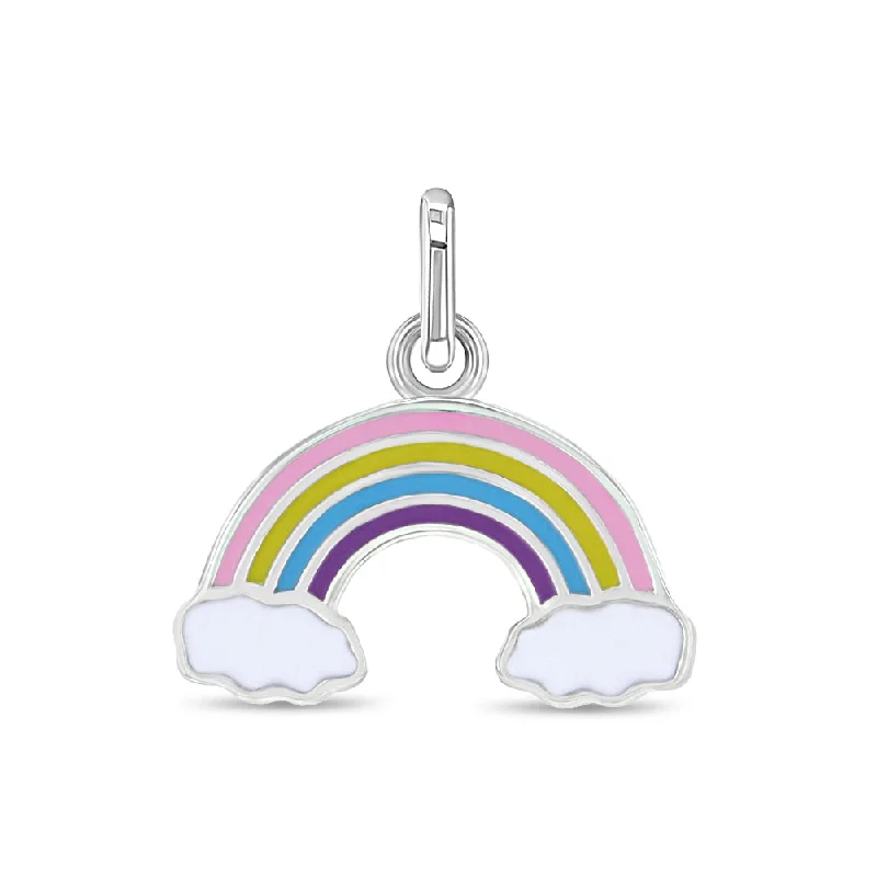 Enamel Rainbow Charm Kids / Children's / Girls for Charm Bracelet - Sterling Silver