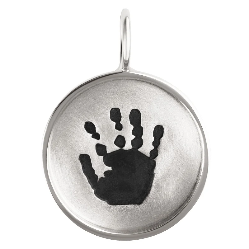 Handprint Round Charm