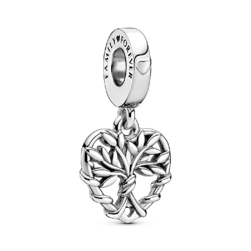 Heart Family Tree Dangle Charm