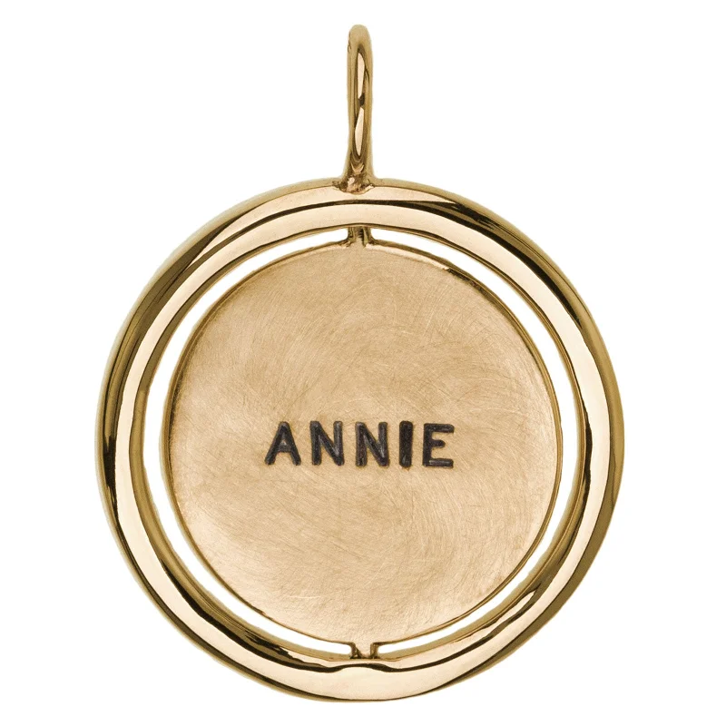 Names Spinner Round Charm