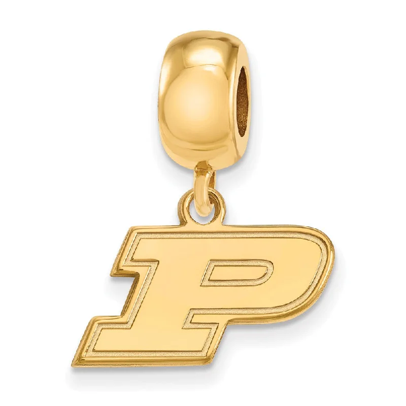 14k Gold Plated Silver Purdue XS Dangle Bead Charm