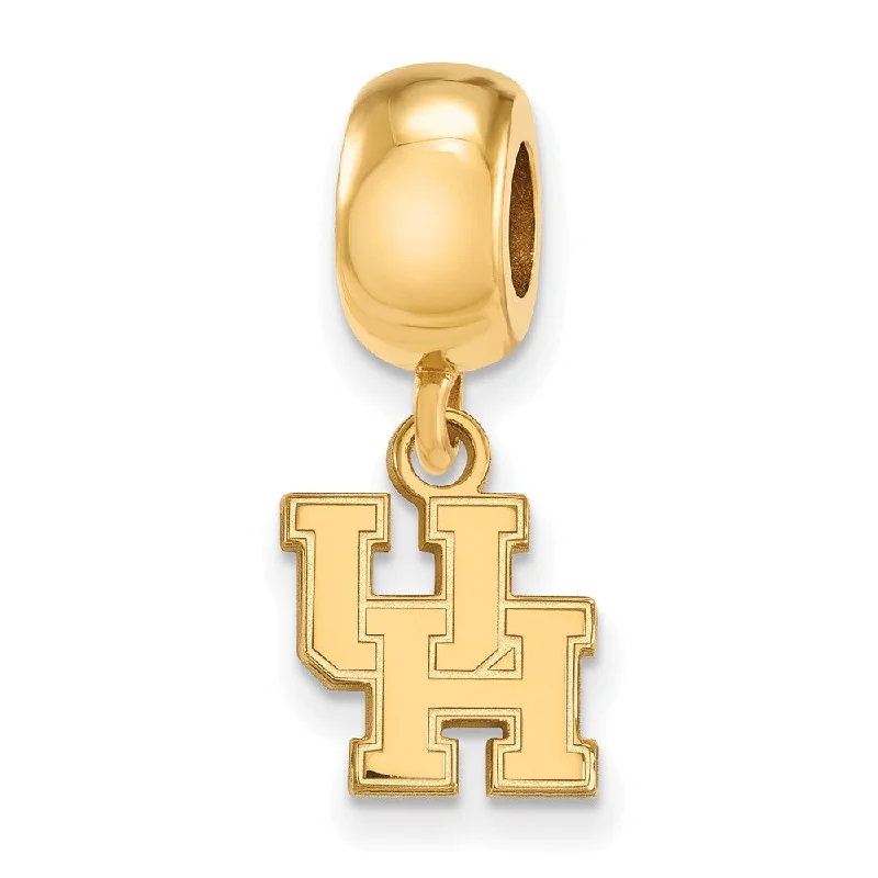 14k Gold Plated Silver University of Houston XS Dangle Bead Charm