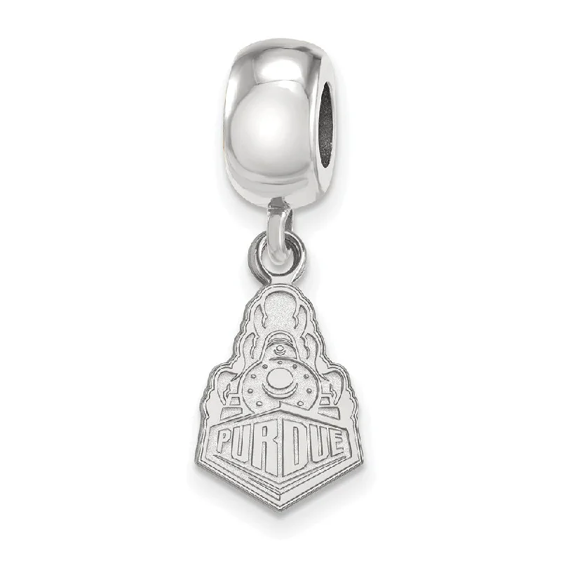 Sterling Silver Purdue Small Dangle Bead Charm