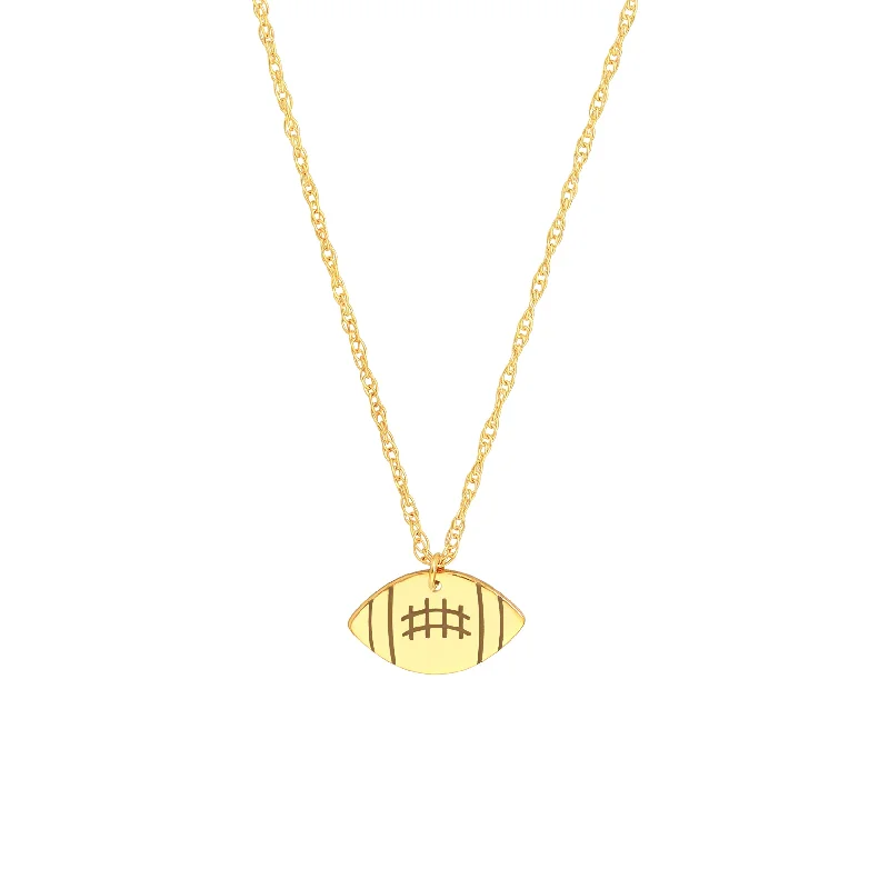 So You Mini Football Adjustable Necklace