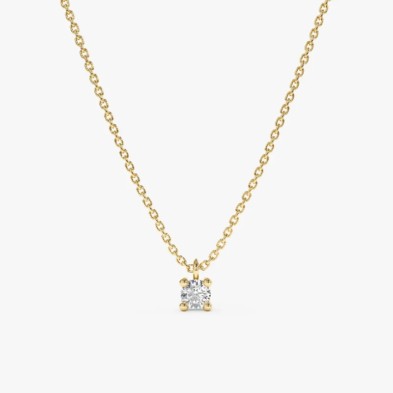 Solitaire Diamond Necklace, Kimberly