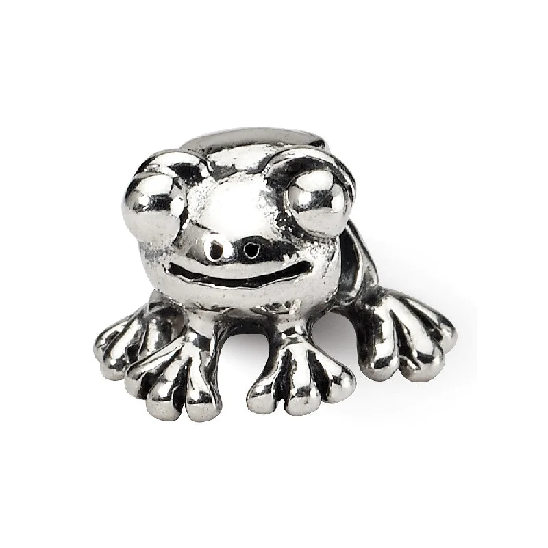 Sterling Silver Frog Bead Charm