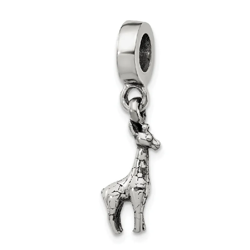 Sterling Silver Giraffe Bead Charm