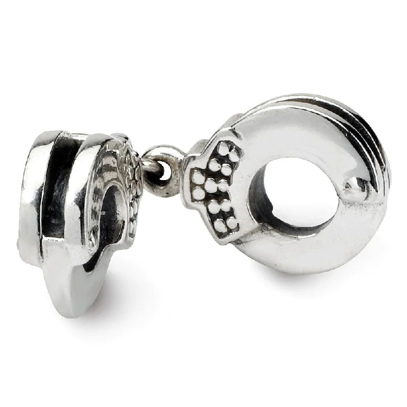 Sterling Silver Handcuffs Bead Charm