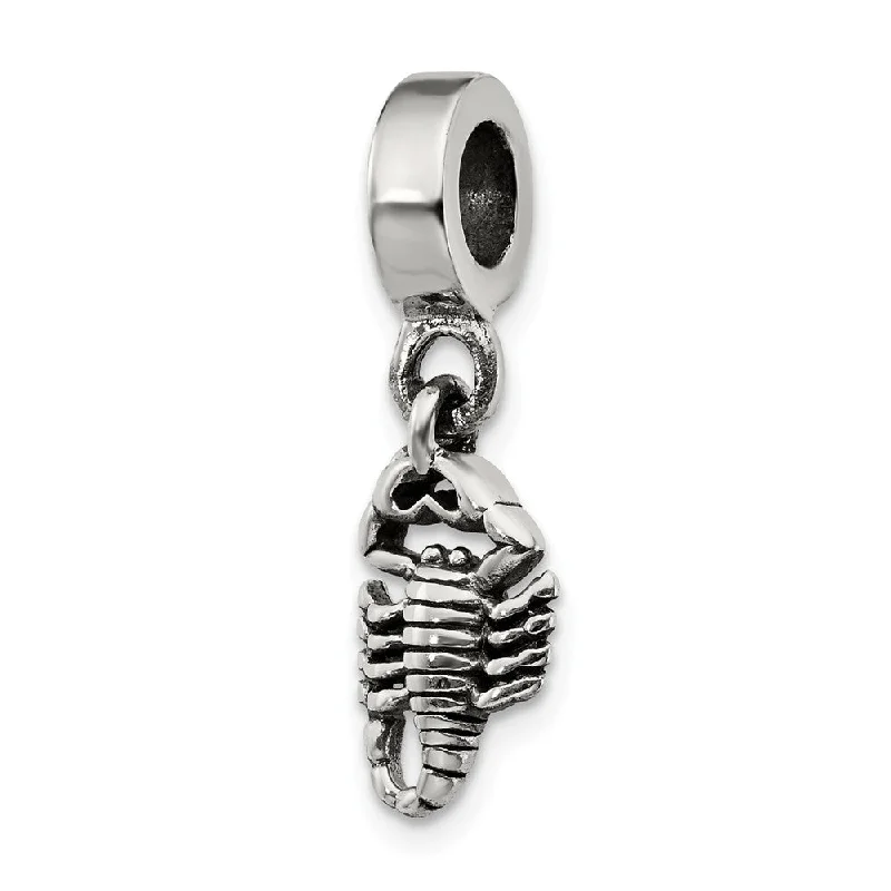 Sterling Silver Scorpion Bead Charm