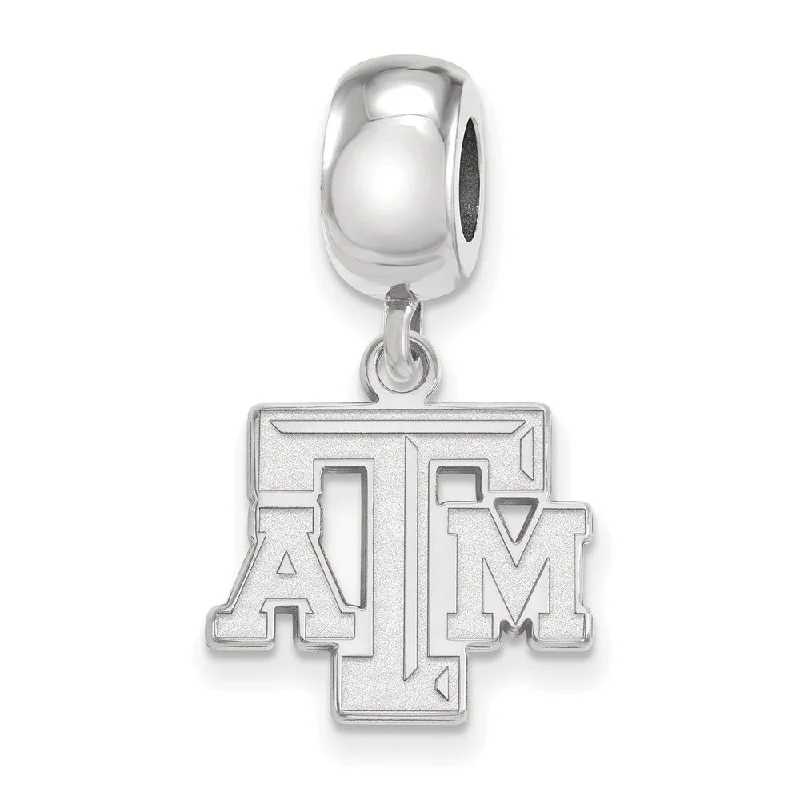 Sterling Silver Texas A&M University 'TAM' Dangle Bead Charm